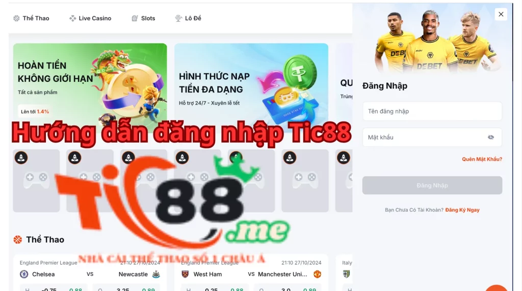 Hướng dẫn đăng nhập Tic88 nhanh chóng