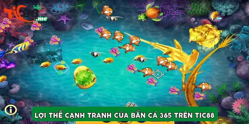 Lợi thế cạnh tranh của Bắn Cá 365 trên TIC88