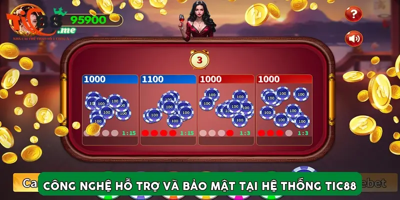 Công nghệ hỗ trợ và bảo mật tại hệ thống TIC88